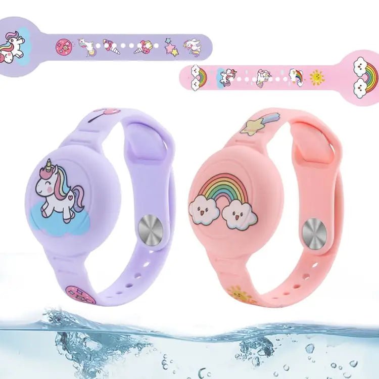 For Airtag Cartoon Watch Strap Locator Silicone Protective Cover Anti - lost Device Case - wevelnit