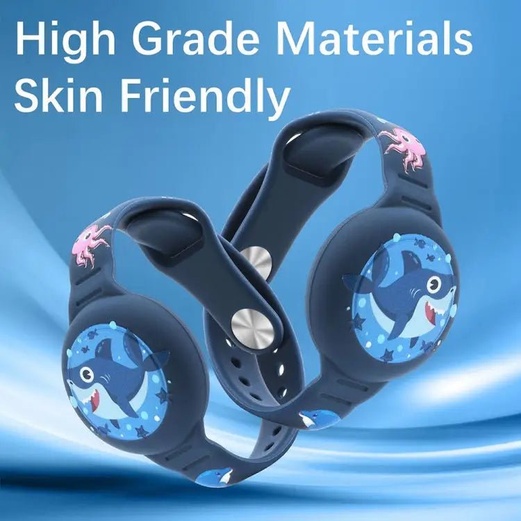 For Airtag Cartoon Watch Strap Locator Silicone Protective Cover Anti - lost Device Case - wevelnit