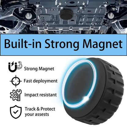 AirTag Magnetic Waterproof Protective Case – High - Strength PC Shell (Black) - wevelnit