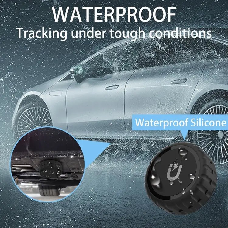 AirTag Magnetic Waterproof Protective Case – High - Strength PC Shell (Black) - wevelnit