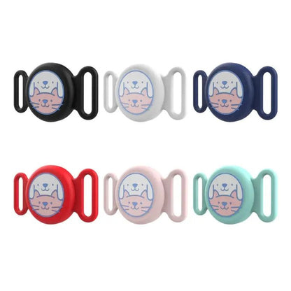 For AirTag Pet Collar Locator Silicone Life Waterproof Protective Case - wevelnit