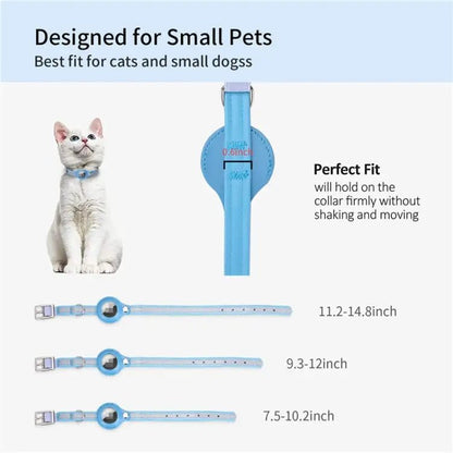 For Airtag Tracker Protective Cover Pet PU Collar - wevelnit