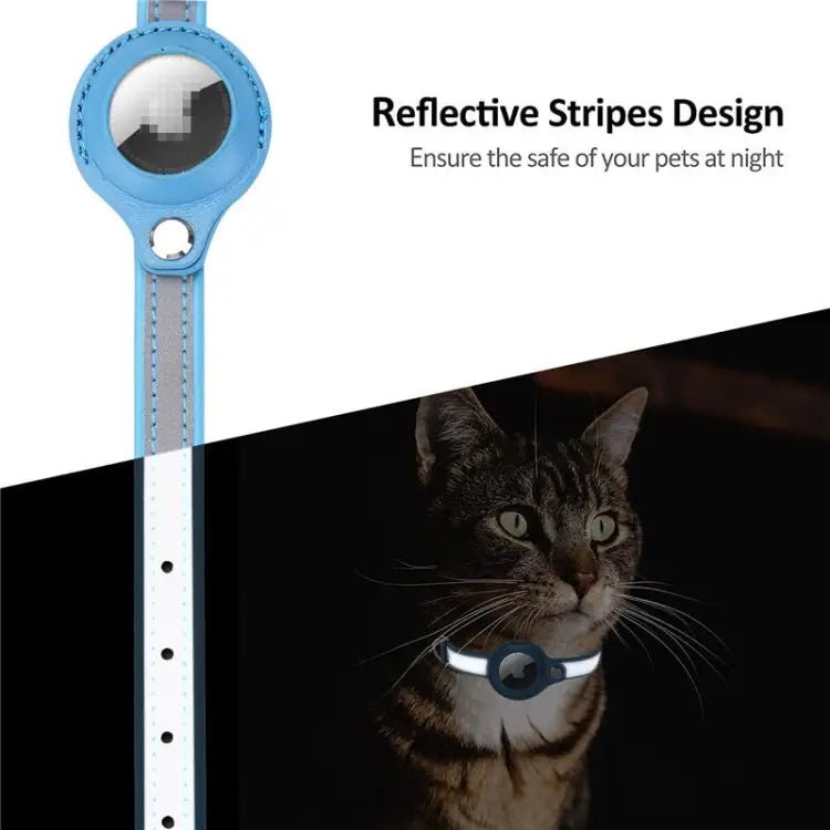 For Airtag Tracker Protective Cover Pet PU Collar - wevelnit