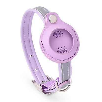 For Airtag Tracker Protective Cover Pet PU Collar - wevelnit