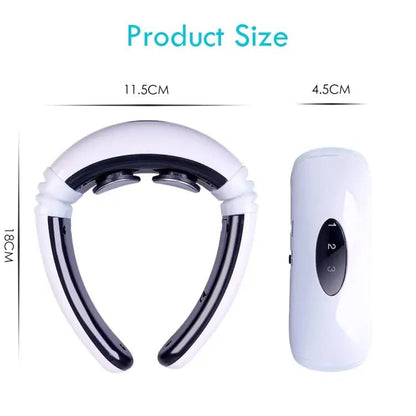 Household Electric Intelligent Body Pulse Shock Neck Massager - wevelnit