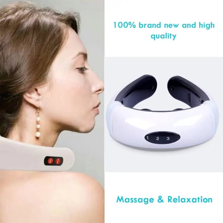 Household Electric Intelligent Body Pulse Shock Neck Massager - wevelnit