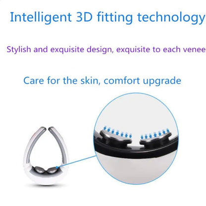 Household Electric Intelligent Body Pulse Shock Neck Massager - wevelnit