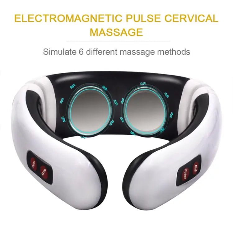 Household Electric Intelligent Body Pulse Shock Neck Massager - wevelnit