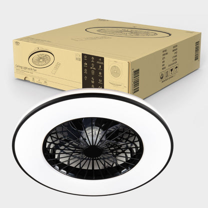 LED's Light Plafondventilator met Verlichting 48,5 cm – Zwart