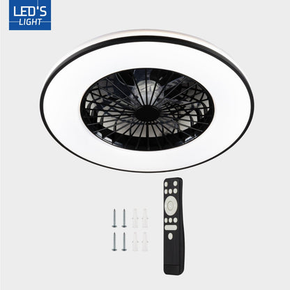 LED's Light Plafondventilator met Verlichting 48,5 cm – Zwart