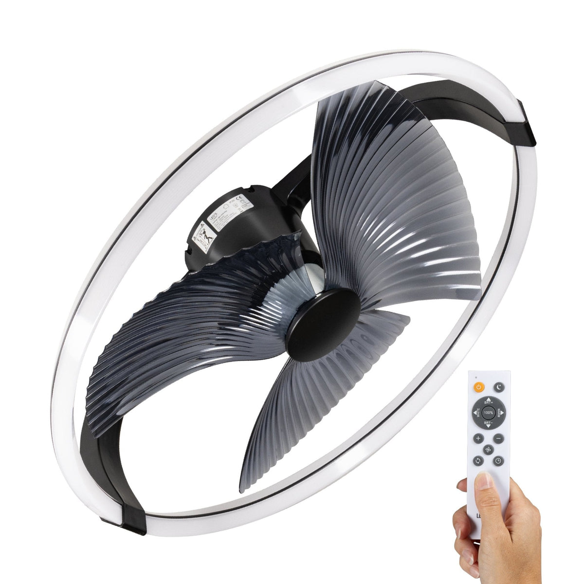 LED's Light Plafondventilator XL 74 cm met afstandsbediening