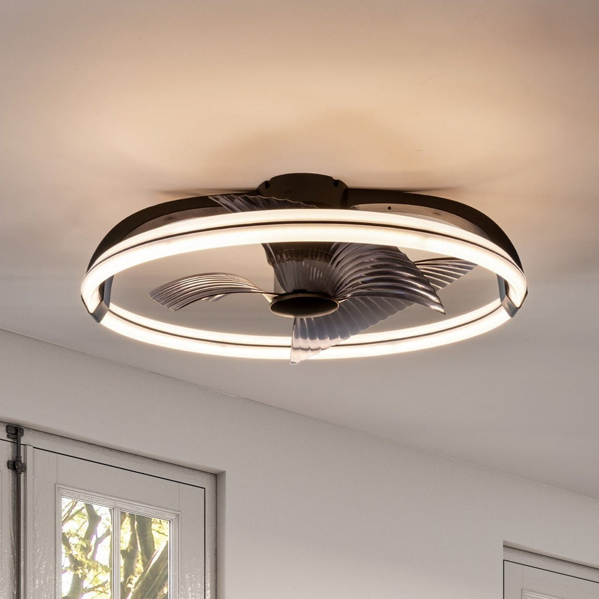 LED's Light Plafondventilator XL 74 cm met afstandsbediening