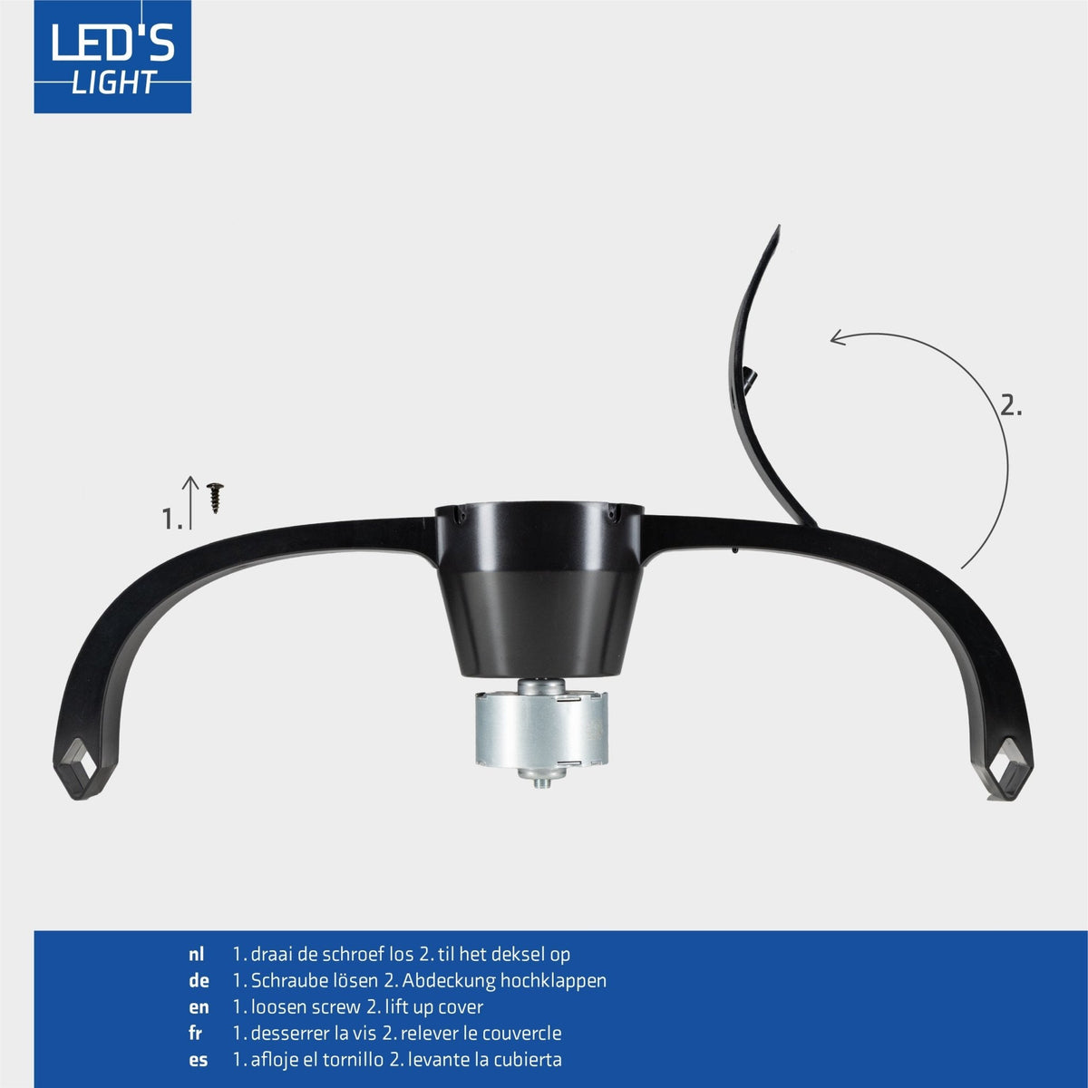 LED's Light Plafondventilator XL 74 cm met afstandsbediening