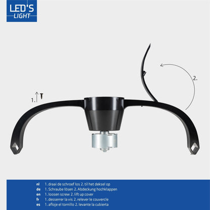 LED's Light Plafondventilator XL 74 cm met afstandsbediening