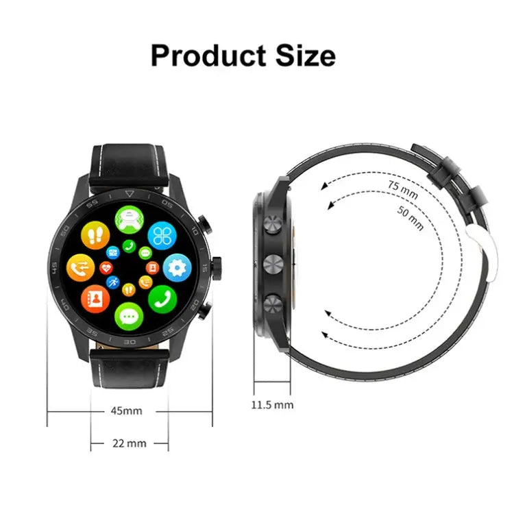 LOANIY DT70 Smartwatch – analoge wijzers en digitaal scherm