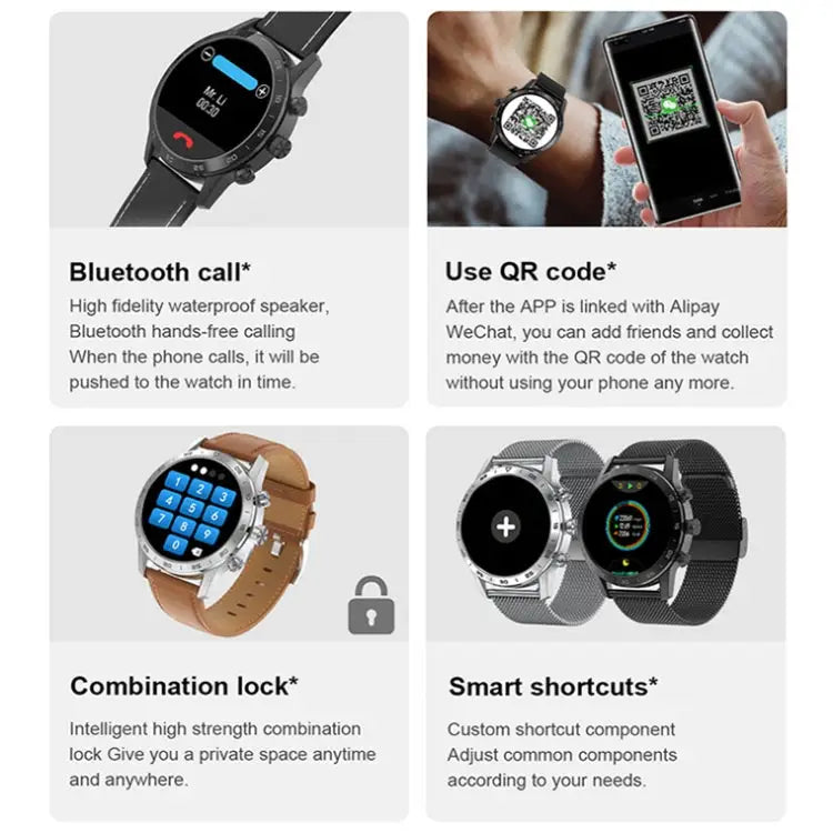 LOANIY DT70 Smartwatch – analoge wijzers en digitaal scherm