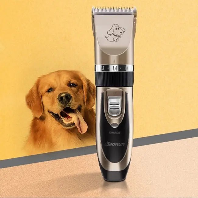 Ceramics Titanium Professional Pet Electric Scissors Hair Clippers with Four Combs - wevelnit