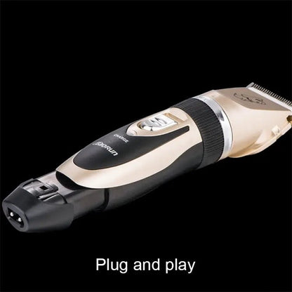 Ceramics Titanium Professional Pet Electric Scissors Hair Clippers with Four Combs - wevelnit