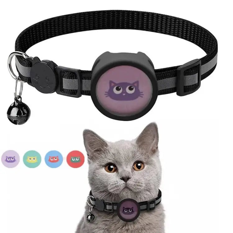 Pet Reflective Collar with Bell for AirTag - wevelnit