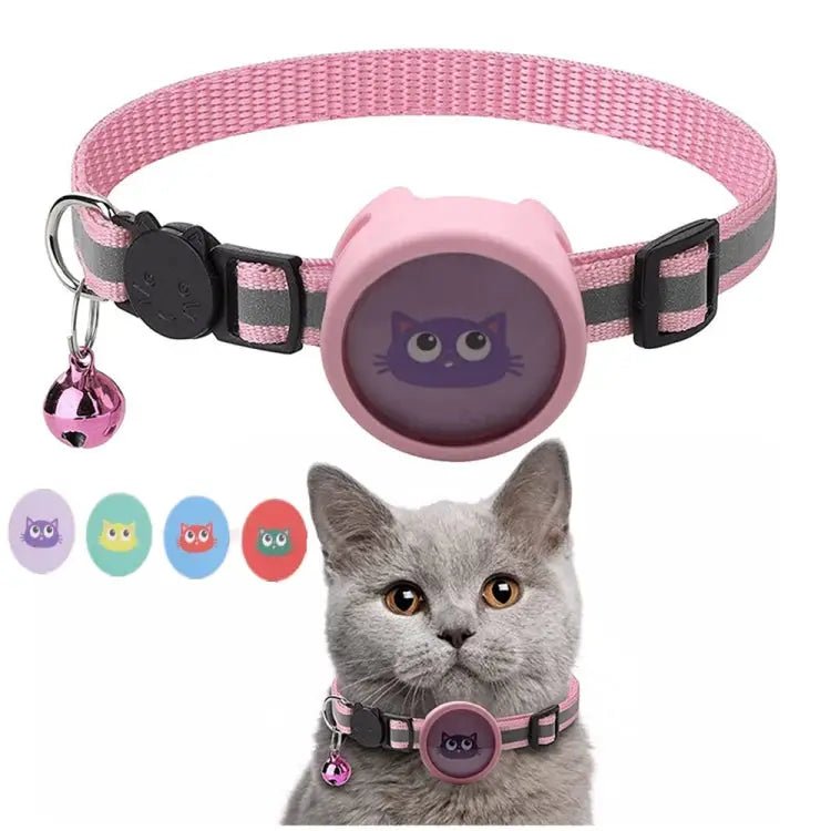 Pet Reflective Collar with Bell for AirTag - wevelnit