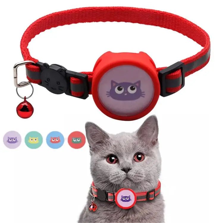 Pet Reflective Collar with Bell for AirTag - wevelnit