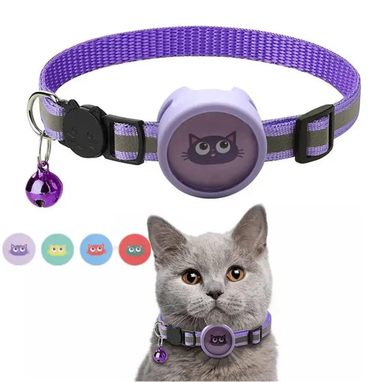 Pet Reflective Collar with Bell for AirTag - wevelnit