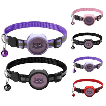 Pet Reflective Collar with Bell for AirTag - wevelnit