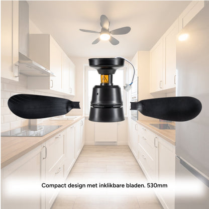 Plafondlamp met Ventilator 25W – 1100lm, dimbaar en stil