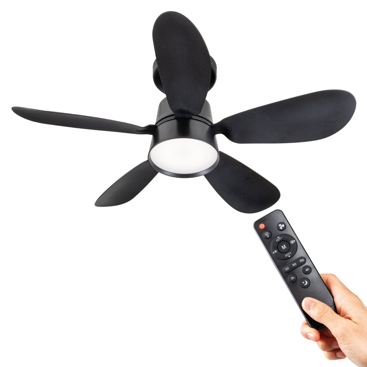 Plafondlamp met Ventilator 25W – 1100lm, dimbaar en stil