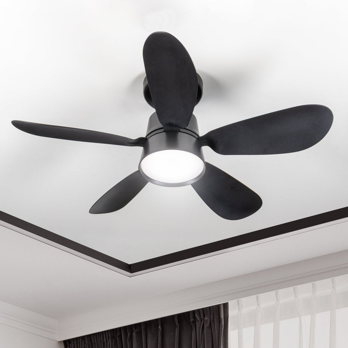 Plafondlamp met Ventilator 25W – 1100lm, dimbaar en stil