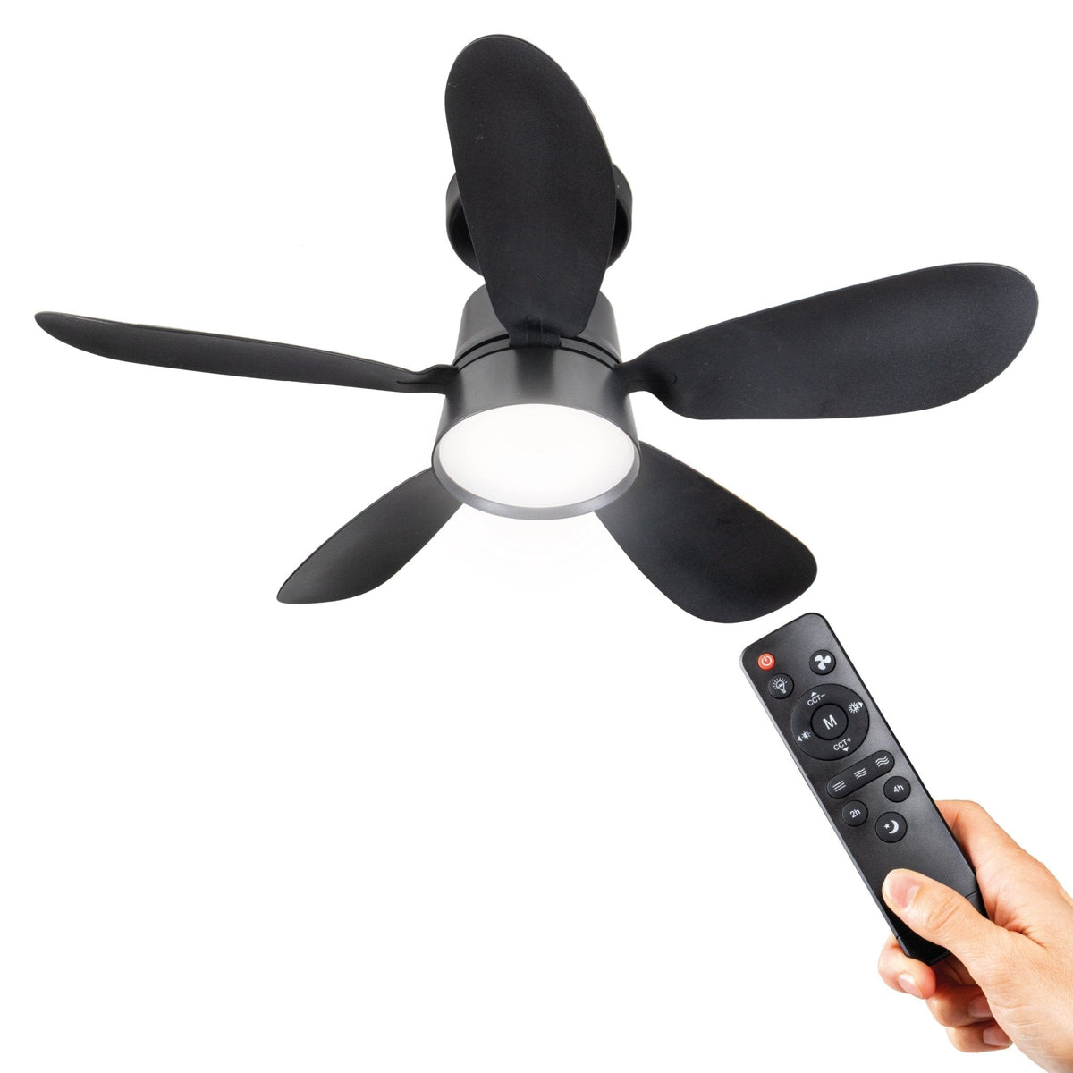 Plafondlamp met Ventilator 25W – 1100lm, dimbaar en stil