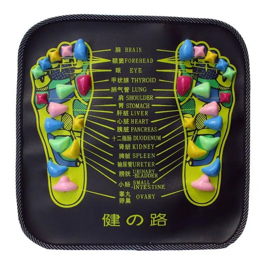 Foot Reflexology Quadrate Stones Foot Massage Pad - wevelnit