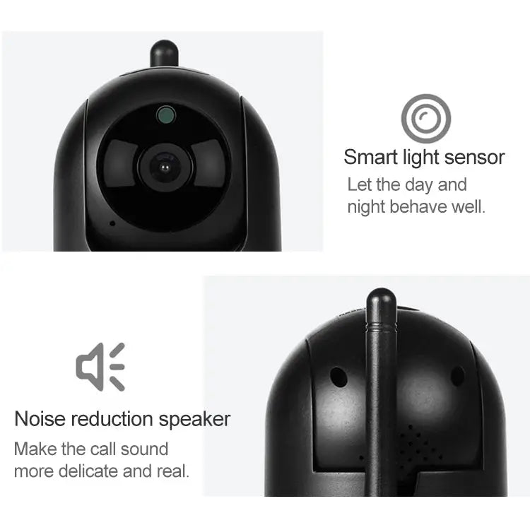 SECTEC IL - HIP291G - 2M - AI Black Camera Indoor Home Wireless Wifi Intelligent Automatic Tracking HD Network Surveillance Camera - wevelnit