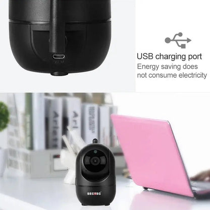 SECTEC IL - HIP291G - 2M - AI Black Camera Indoor Home Wireless Wifi Intelligent Automatic Tracking HD Network Surveillance Camera - wevelnit