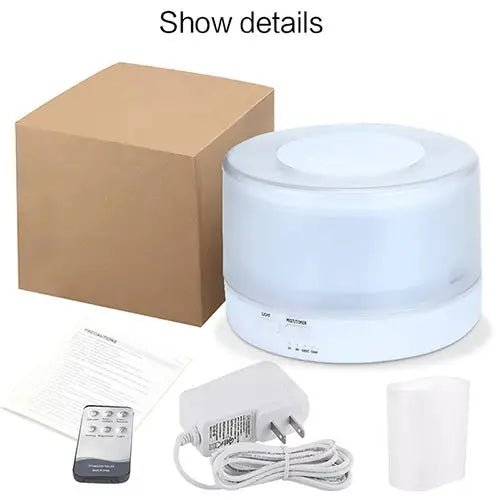 T700 Ultrasonic Air Humidifier & Aroma Diffuser – 700ml, LED, Remote Control - wevelnit