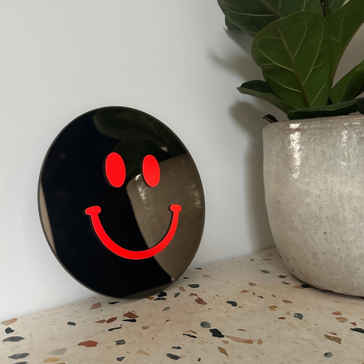 The Small Neon Orange Smile - wevelnit