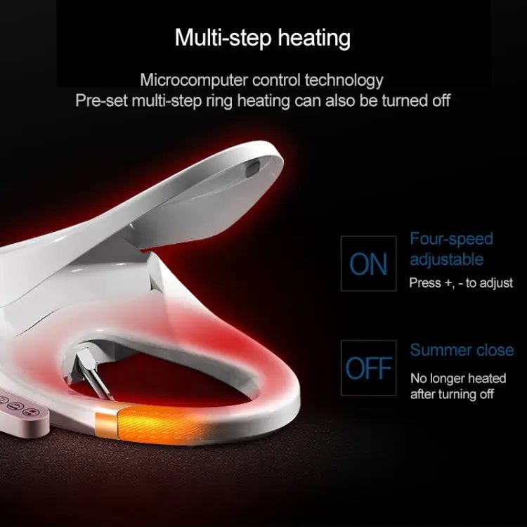 U Shape Multi - function Bathroom Automatic Cleaning Heating Intelligent Flush Toilet Cleaner Cover - wevelnit