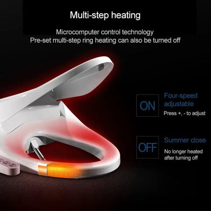 U Shape Multi - function Bathroom Automatic Cleaning Heating Intelligent Flush Toilet Cleaner Cover - wevelnit