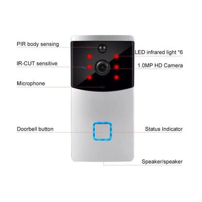Home VS - M2 HD 720P Security Camera Smart WiFi Video Doorbell Intercom - wevelnit