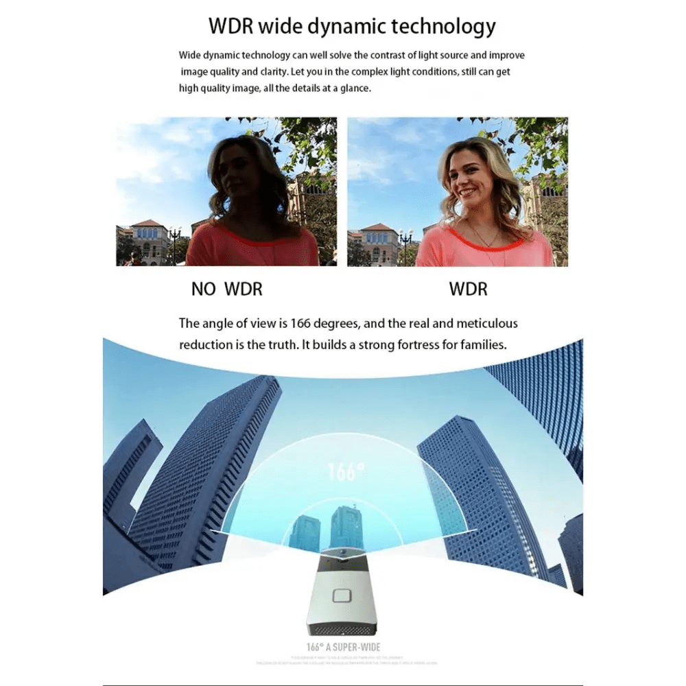Home VS - M2 HD 720P Security Camera Smart WiFi Video Doorbell Intercom - wevelnit