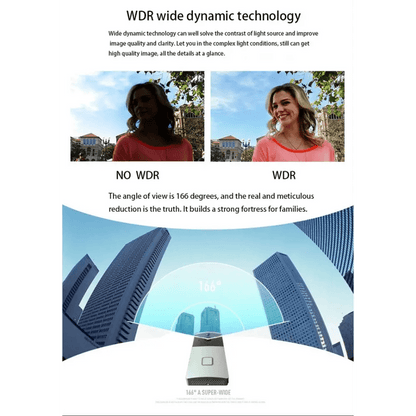 Home VS - M2 HD 720P Security Camera Smart WiFi Video Doorbell Intercom - wevelnit