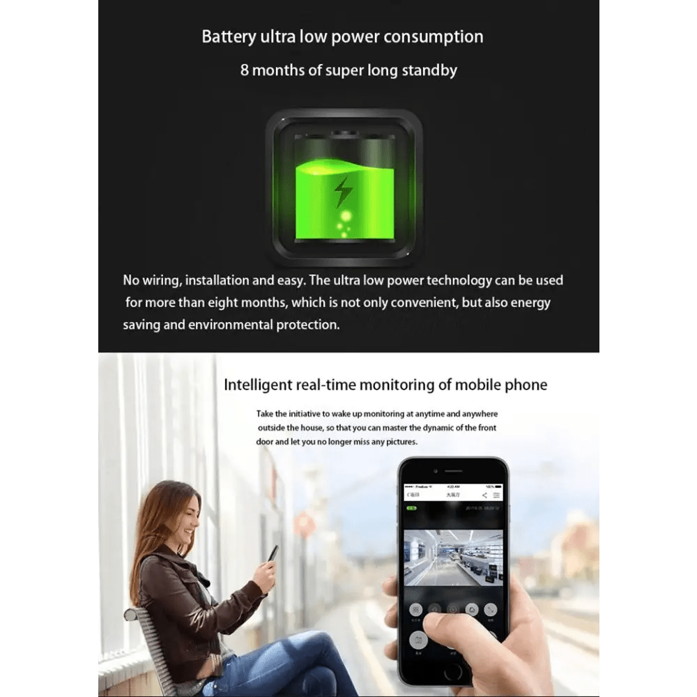 Home VS - M2 HD 720P Security Camera Smart WiFi Video Doorbell Intercom - wevelnit