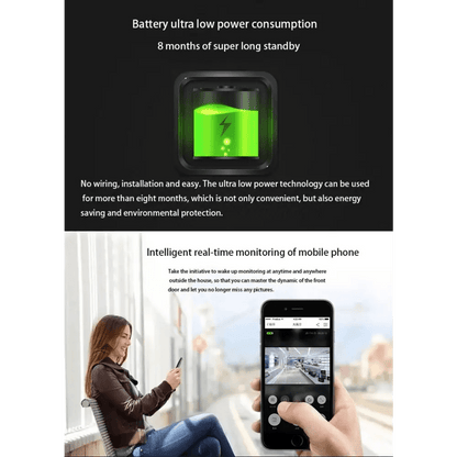 Home VS - M2 HD 720P Security Camera Smart WiFi Video Doorbell Intercom - wevelnit