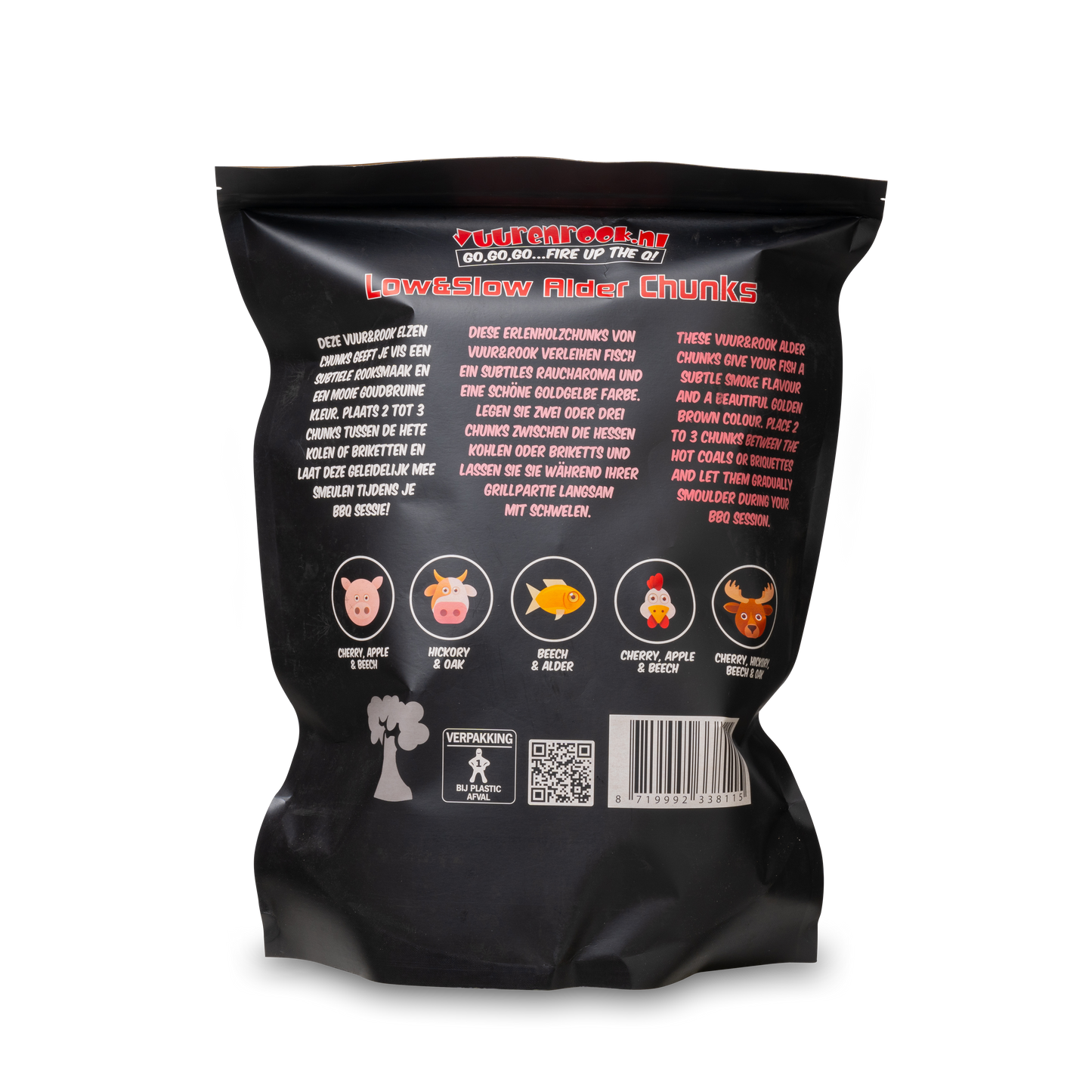 Vuur&Rook Low&Slow Alder Chunks 1,5 kg - wevelnit