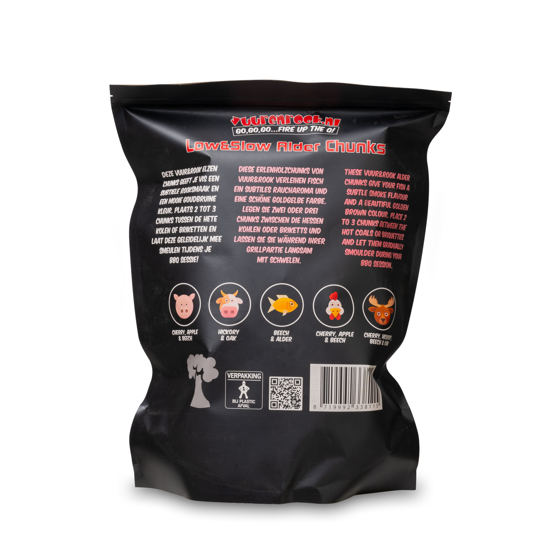 Vuur&Rook Low&Slow Alder Chunks 1,5 kg - wevelnit