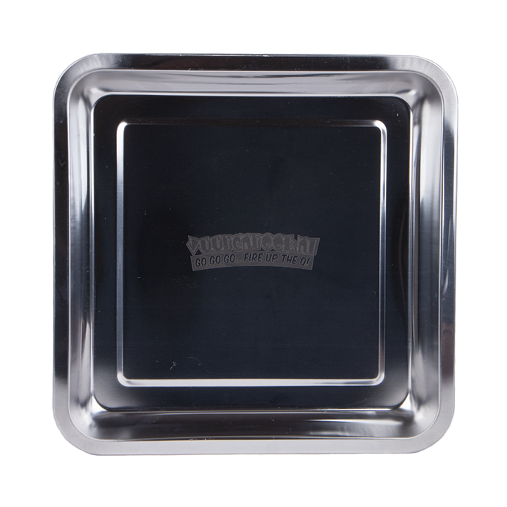 Vuur&Rook RVS Druippan 30 x 30 cm - wevelnit