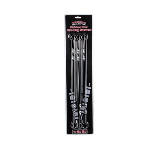 Vuur&Rook RVS Spiezen Xtra Long 6 stuks 50 cm - wevelnit