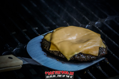 Vuur&Rook Xtra Long RVS Burger Flipper - wevelnit