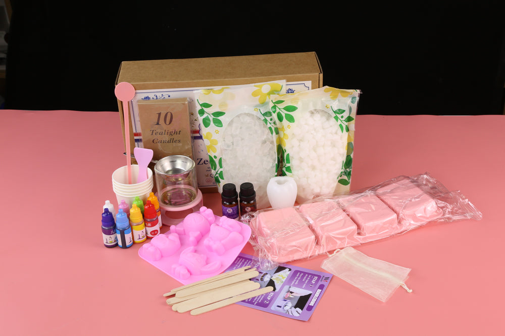 Complete inhoud van de Wevelnit DIY Zeepmaakset
