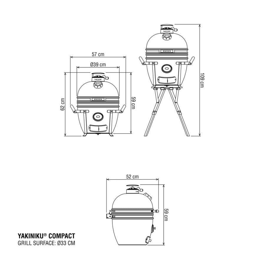 YAKINIKU COMPACT Kamado Basic - wevelnit